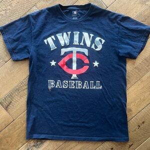 MLB Minnesota Twins Navy Blue Tee - Twins Baseball Graphic